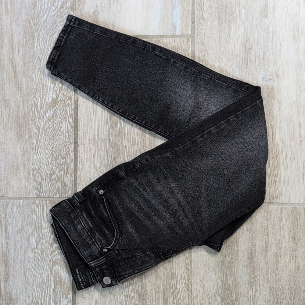 Lucky Brand Washed Black Denim Skinny Jeans